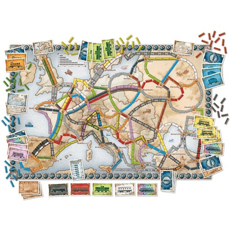 Juegos Mesa Niños Asmodee Aventureros del Tren Europa