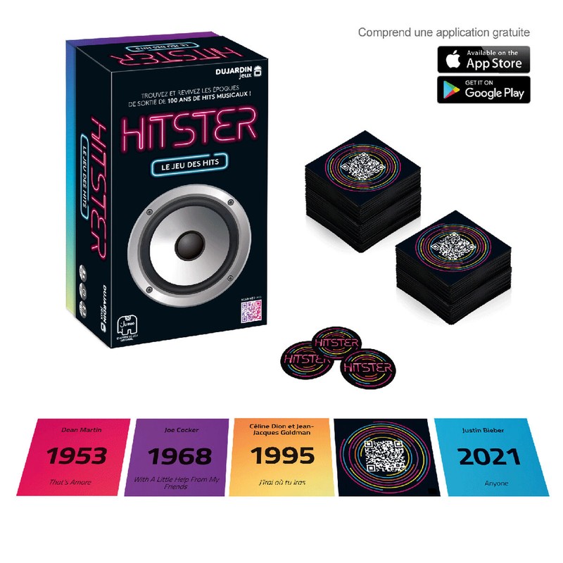 Juego de Mesa Adultos Dujardin Hitster - Desafío Musical Francés