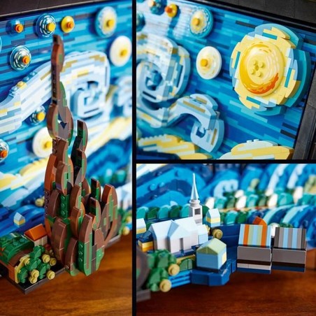 Lego The Starry Night: Juego de Construcción de Arte para Adultos