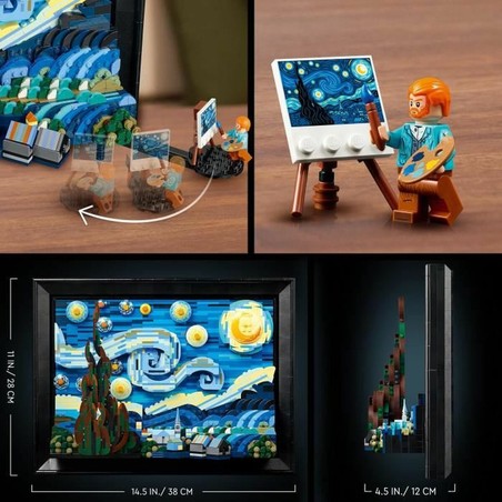 Lego The Starry Night: Juego de Construcción de Arte para Adultos