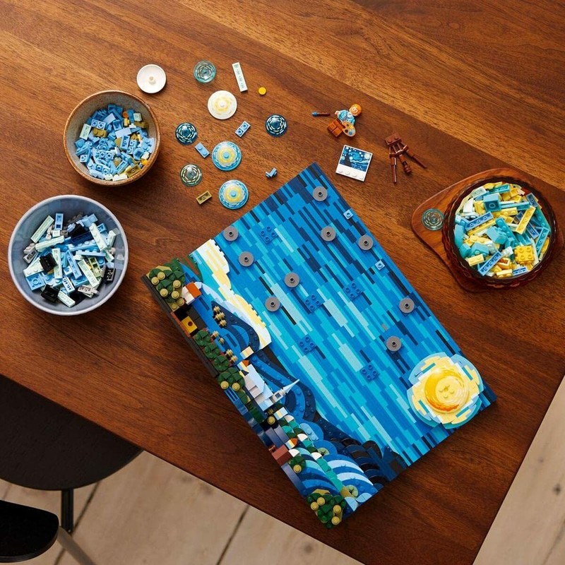 Lego The Starry Night: Juego de Construcción de Arte para Adultos