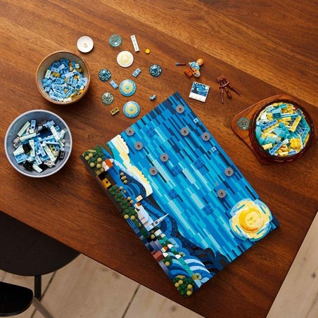 Lego The Starry Night: Juego de Construcción de Arte para Adultos