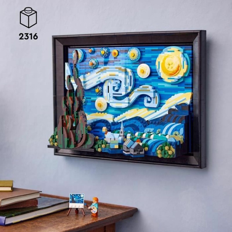 Lego The Starry Night: Juego de Construcción de Arte para Adultos