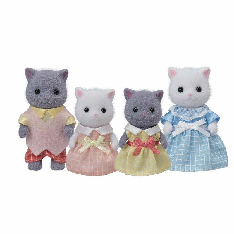 Figuras Acción Niños Sylvanian Families 5455: Familia Gatos Persas - Compra online en MegaJuguetes