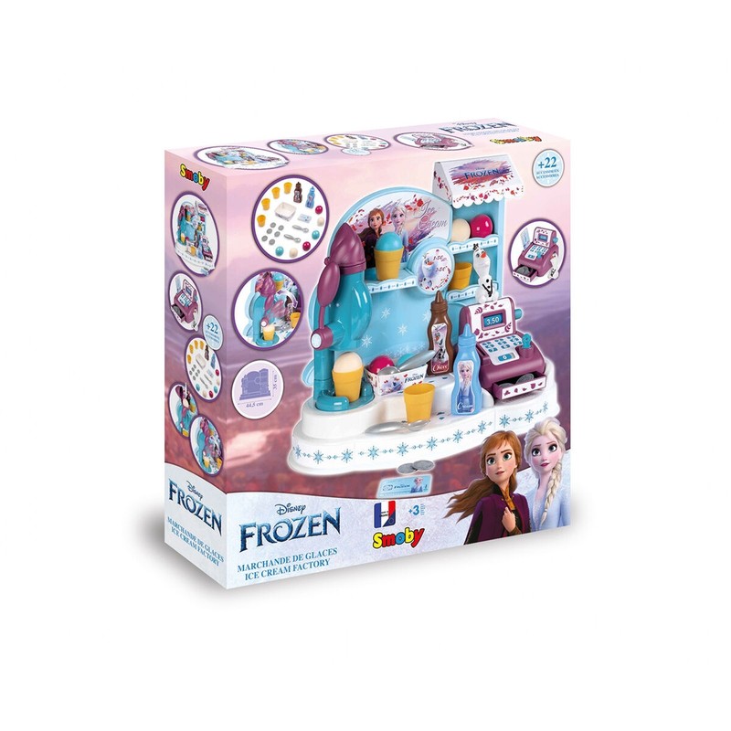 Juego Simbólico Niños Smoby Frozen Ice Cream Shop - Tienda de Helados