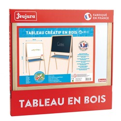 Manualidades Niños: Pizarra Doble Cara Magnética Jeujura Wooden Painting - Compra online en MegaJuguetes 2