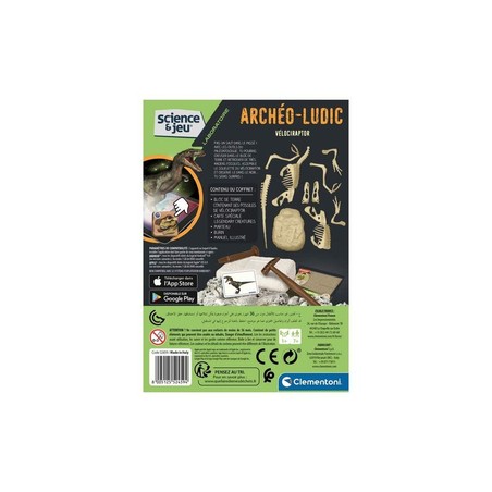 Juguetes Ciencia Niños Clementoni: Kit Arqueología Velociraptor
