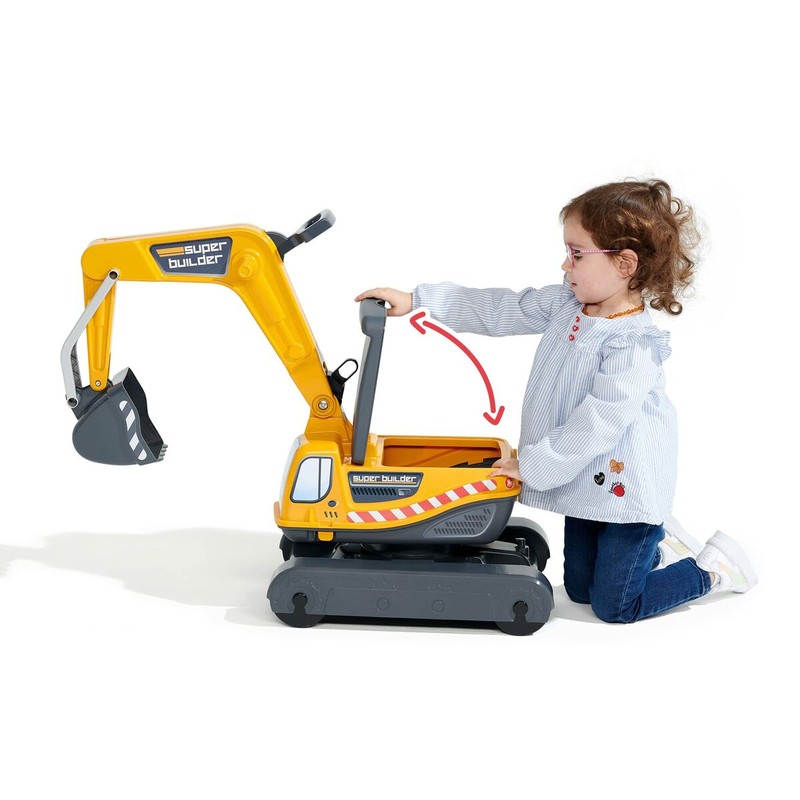 Juguetes Exterior Niños: Correpasillos Falk Power Shift Excavadora Amarillo