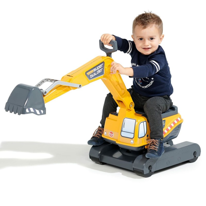 Juguetes Exterior Niños: Correpasillos Falk Power Shift Excavadora Amarillo