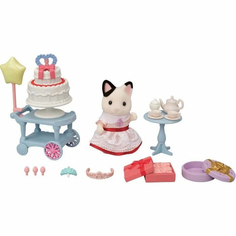 Juego Simbólico Niños Sylvanian Families 5646 - Set de Cumpleaños con Gatos - Compra online en MegaJuguetes