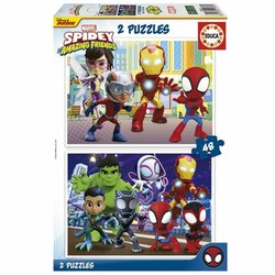 Puzzle Infantil Educa Spidey Amazing Friends - Set 2 Puzzles - Compra online en MegaJuguetes