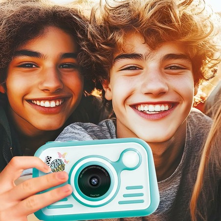 Cámara para desarrollo creatividad niños fotografía en acción