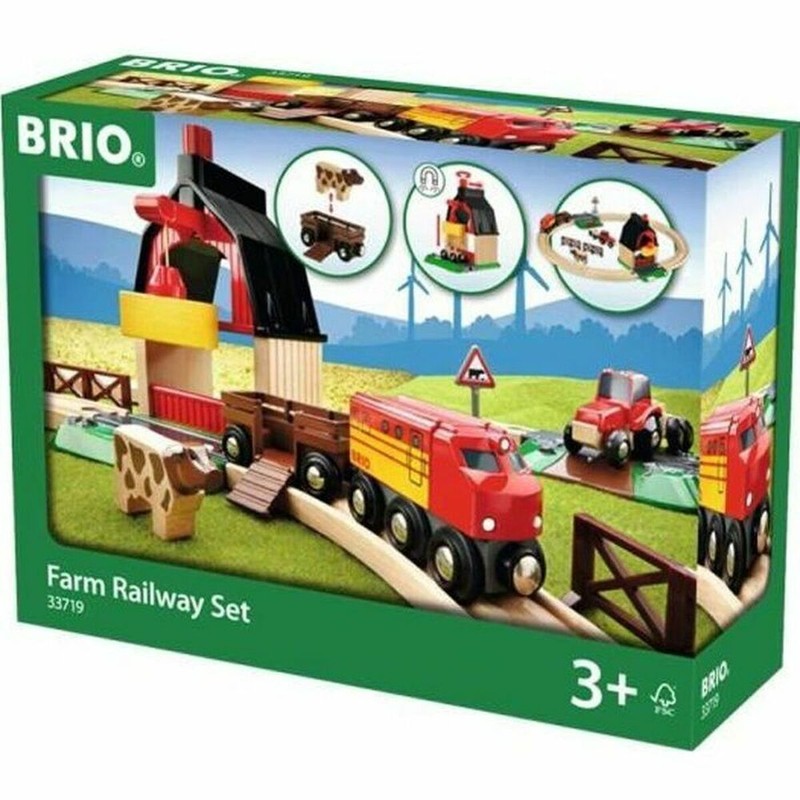 Coches Juguete Niños: Pista de Tren Brio Farm Railway Set - Compra online en MegaJuguetes