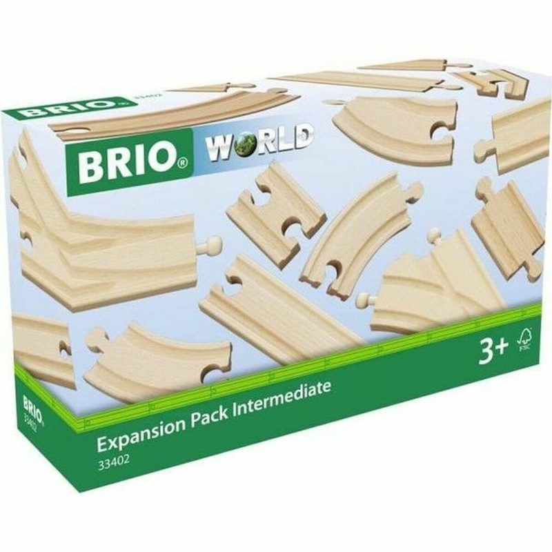 Pista Tren Madera Brio Intermediate Evolution Set 16 Piezas - Compra online en MegaJuguetes