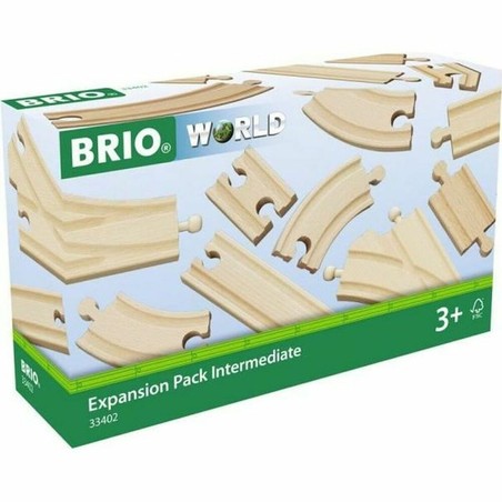 Pista Tren Madera Brio Intermediate Evolution Set 16 Piezas - Compra online en MegaJuguetes