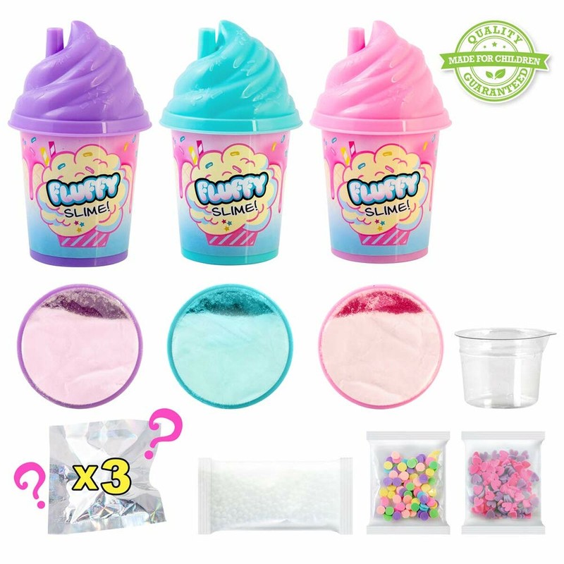 Manualidades Niños: Juego de Plastilina Fluffy Slime Canal Toys