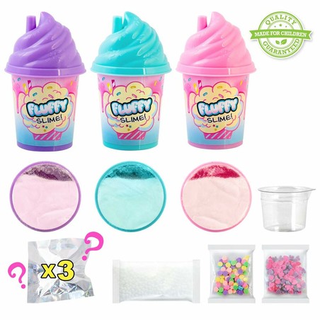 Manualidades Niños: Juego de Plastilina Fluffy Slime Canal Toys