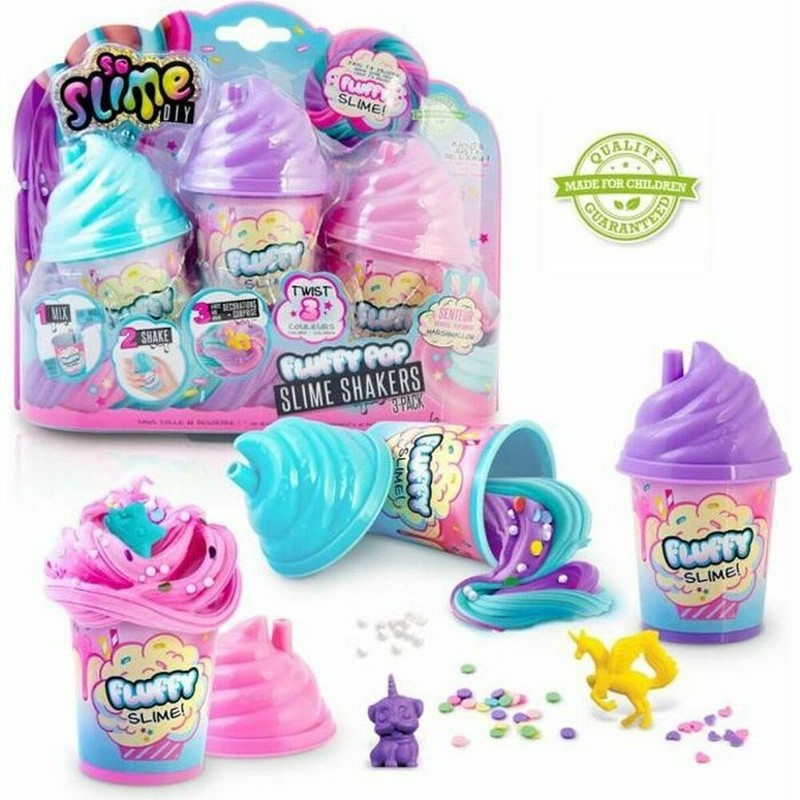 Manualidades Niños: Juego de Plastilina Fluffy Slime Canal Toys