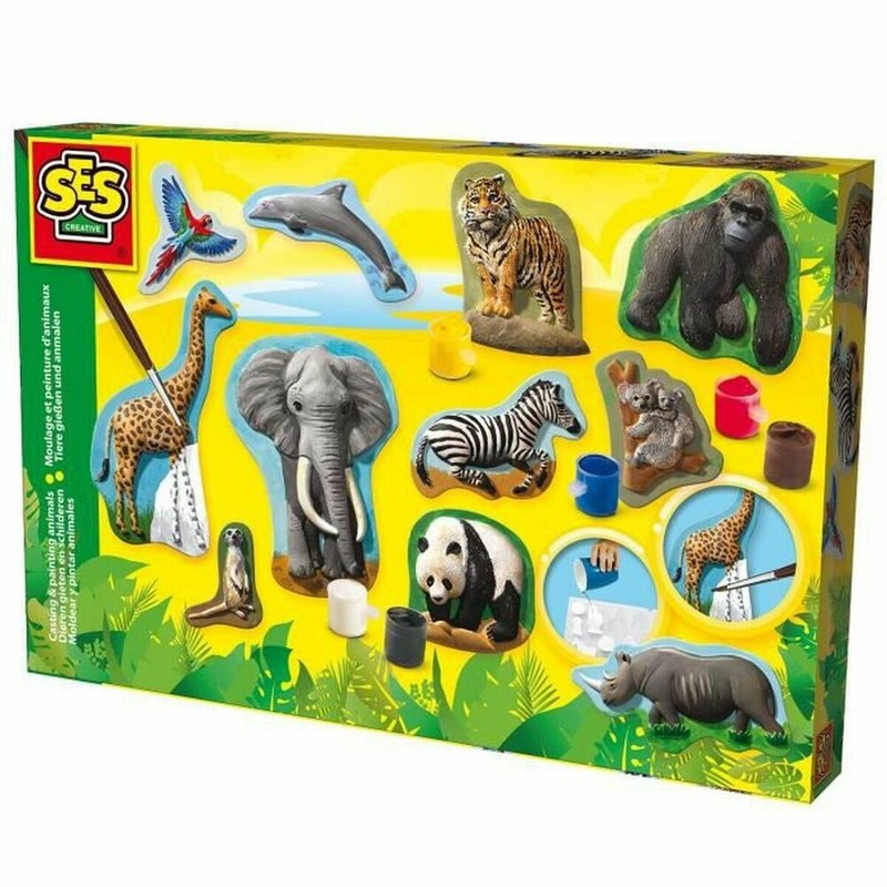 Manualidades Niños: Juego de Plastilina y Pintura SES Creative Animals - Compra online en MegaJuguetes