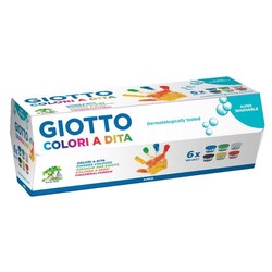 Manualidades Niños: Pintura de Dedos Giotto Multicolor 6 Piezas - Compra online en MegaJuguetes