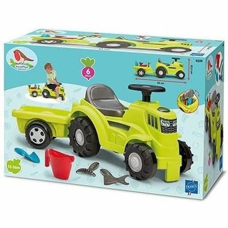 Juguetes Exterior Niños: Correpasillos Ecoiffier Remolque Tractor