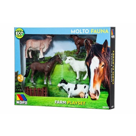 Figuras Animales Granja Niños: Set Moltó 6 Piezas Educativas