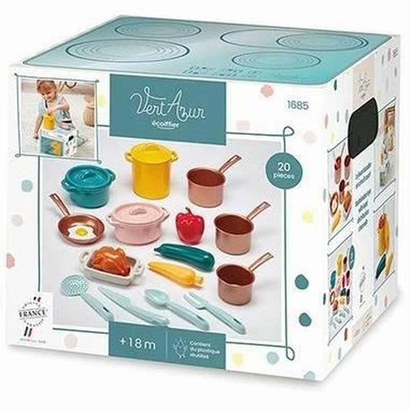 Juego Simbólico Niños: Vajilla Ecoiffier 20 Piezas para Pequeños Chefs - Compra online en MegaJuguetes