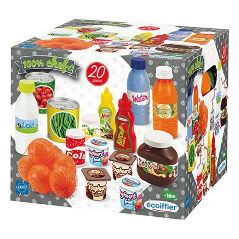 Juego Simbólico Niños - Set Alimentos Juguete Ecoiffier Dinette (20 pcs) - Compra online en MegaJuguetes