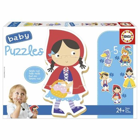 Puzzle Infantil Educa Folk Tales - 5 Piezas de Madera - Compra online en MegaJuguetes