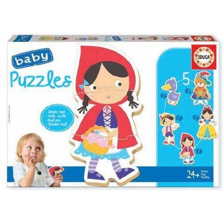Puzzle Infantil Educa Folk Tales - 5 Piezas de Madera
