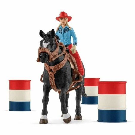 Figuras Acción Niños: Schleich Cowgirl Barrel Racing Fun Playset - Compra online en MegaJuguetes