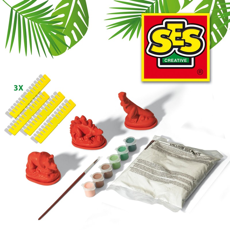 Manualidades Niños SES Creative: Set de Moldear Dinosaurios