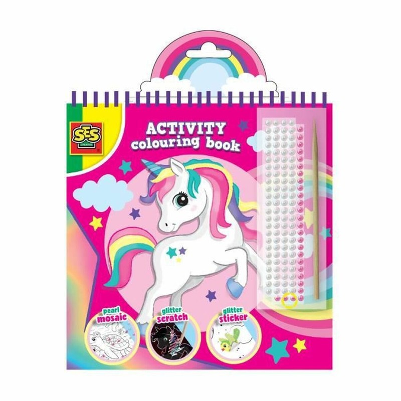 Manualidades Niños SES Creative Activity Colouring Book 3 en 1 - Compra online en MegaJuguetes