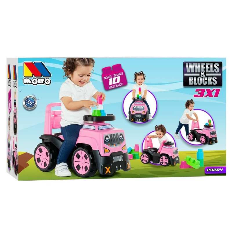 Juguetes Exterior Niños: Correpasillos Moltó 3x1 Rosa