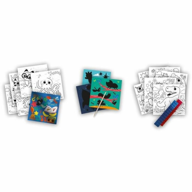 Manualidades Niños SES Creative Cuaderno Dibujos para Pintar 3 en 1