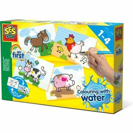 Manualidades Niños: Dibujos para Pintar SES Creative con Agua - Compra online en MegaJuguetes