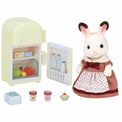 Figuras Acción Niños Sylvanian Families: Mamá Conejo Chocolate con Frigorífico - Compra online en MegaJuguetes