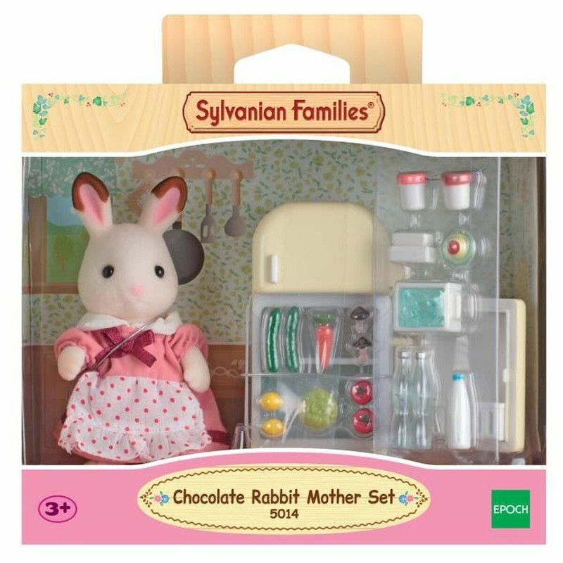 Figuras Acción Niños Sylvanian Families: Mamá Conejo Chocolate con Frigorífico
