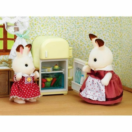 Figuras Acción Niños Sylvanian Families: Mamá Conejo Chocolate con Frigorífico