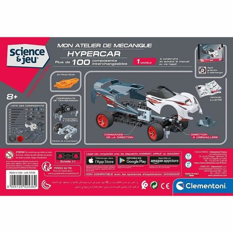 Juguetes Ciencia Niños Clementoni Hypercar: Coche de Carreras