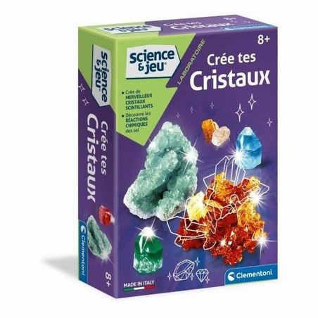 Juguetes Ciencia Niños Clementoni: Crea Cristales Fluorescentes - Compra online en MegaJuguetes