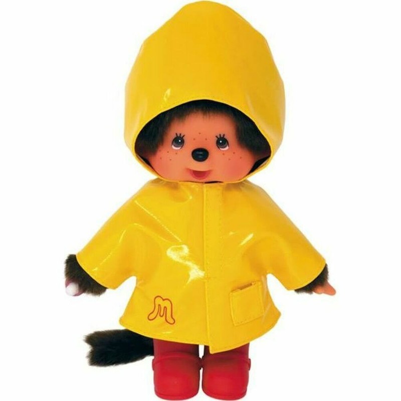 Peluches Niños Monchhichi Iconic Raincoat 20 cm Amarillo - Compra online en MegaJuguetes