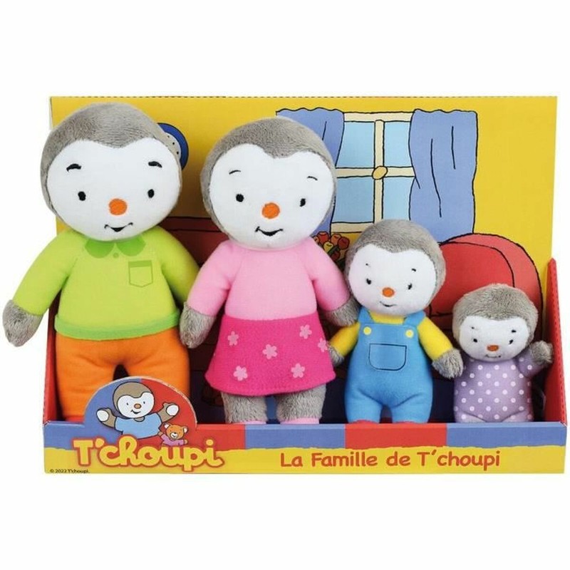 Peluches Niños Jemini T´Choupi Family - Pack 4 Piezas - Compra online en MegaJuguetes