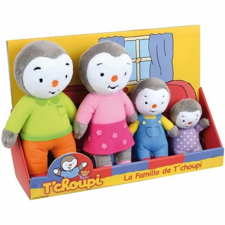 Peluches Niños Jemini T´Choupi Family - Pack 4 Piezas