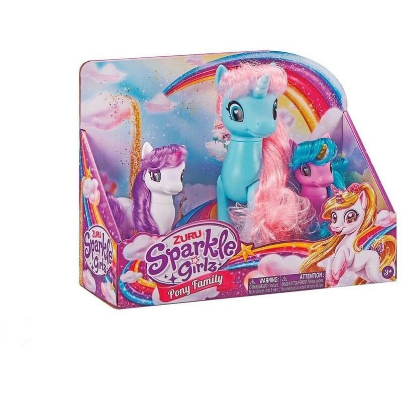 Figuras Acción Niños: Set 3 Unicornios Sparkle Girlz - Compra online en MegaJuguetes