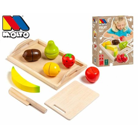 Juego Simbólico Niños: Set de Alimentos Moltó Fruta 9 Piezas