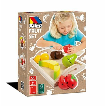 Juego Simbólico Niños: Set de Alimentos Moltó Fruta 9 Piezas