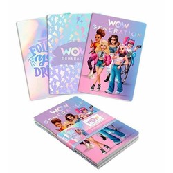 Juguetes Educativos Niños: Pack 3 Libretas A5 Tapa Blanda Wow Generation - Compra online en MegaJuguetes