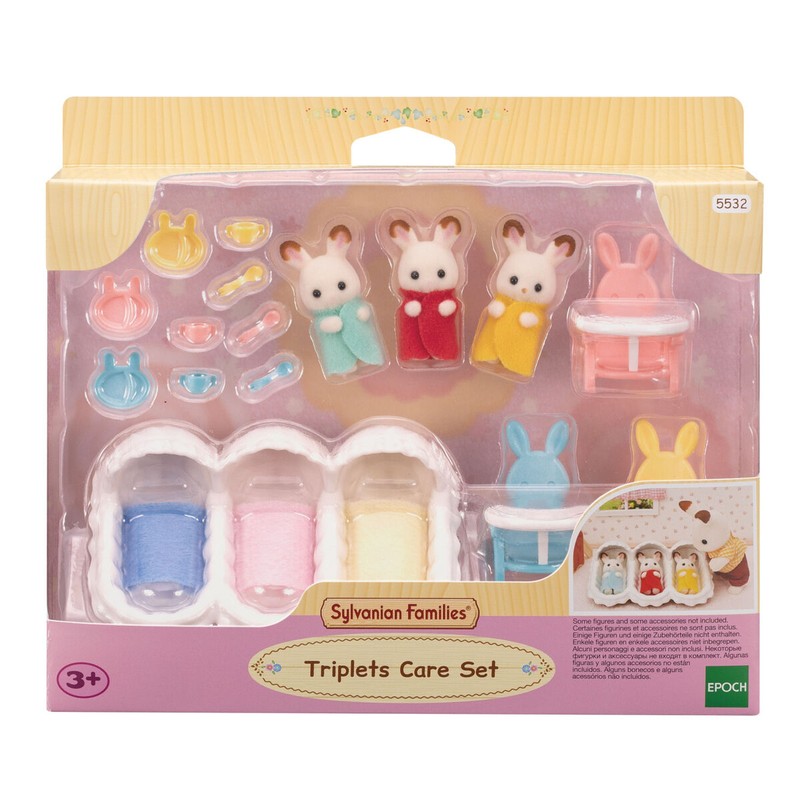 Figuras Acción Niños Sylvanian Families: Set Cuidado Trillizos - Compra online en MegaJuguetes