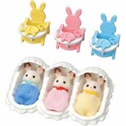 Figuras Acción Niños Sylvanian Families: Set Cuidado Trillizos - Compra online en MegaJuguetes 2